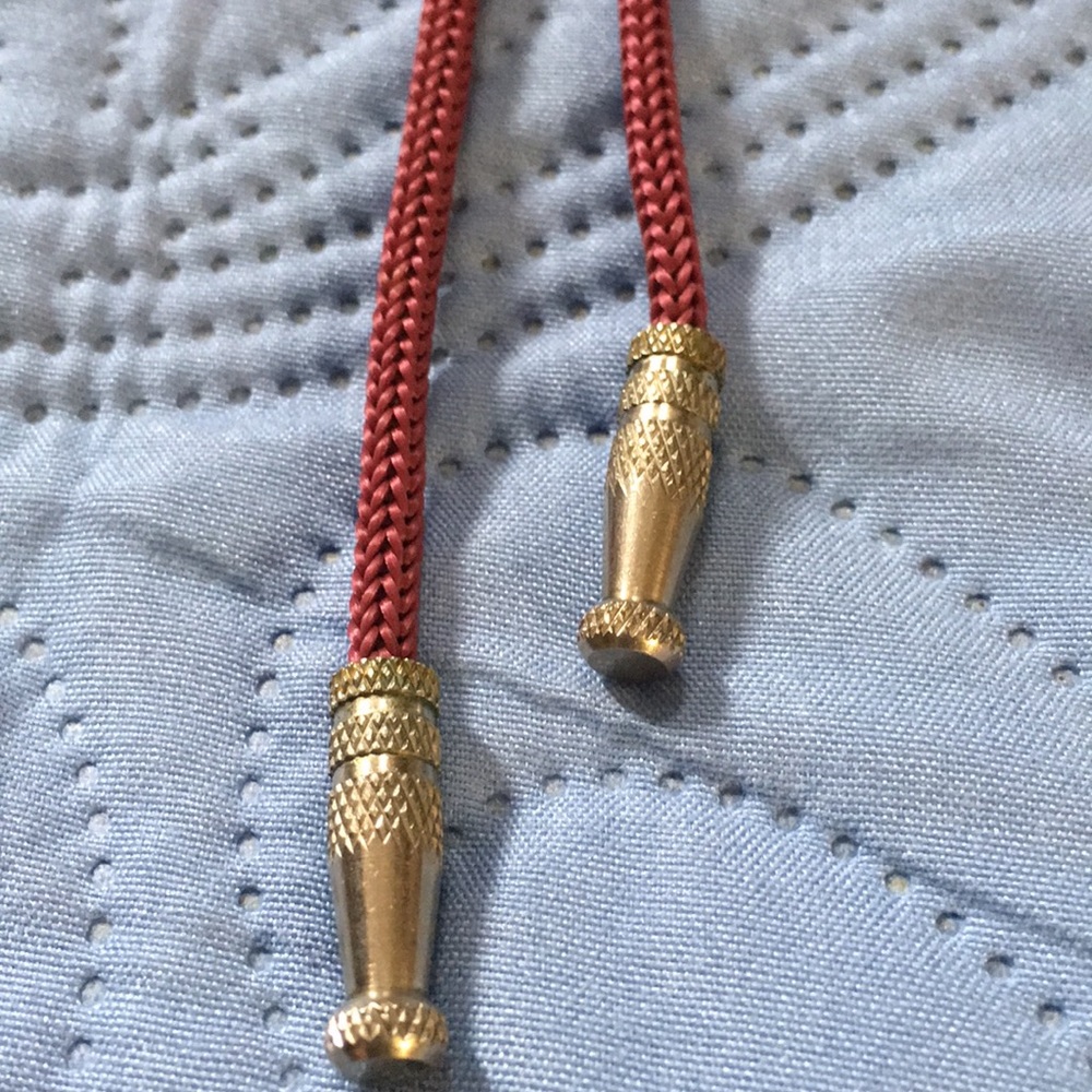 Western Style Bolero Cord Necklace W/Glass Stone - Picture 4 of 8